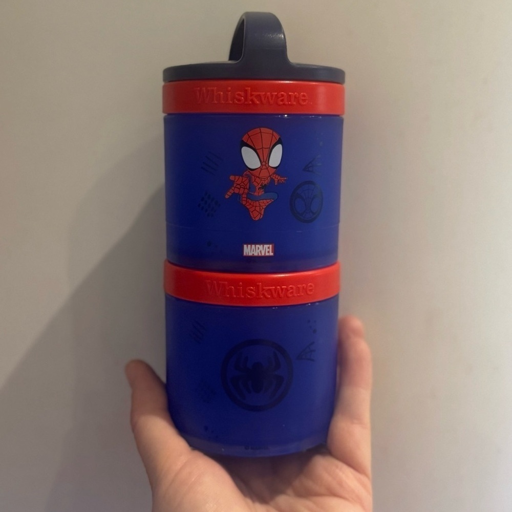 Spider-Man Snack Container - Blue and Red